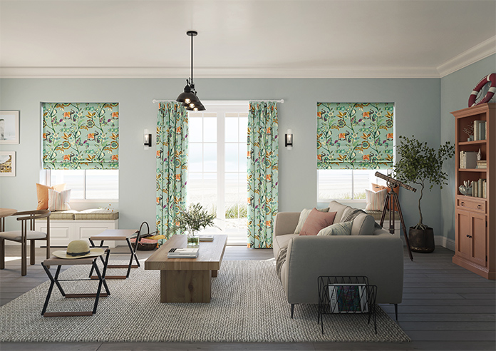 Gujarat, Vintage Blue - Made to Measure Curtain - Image 7